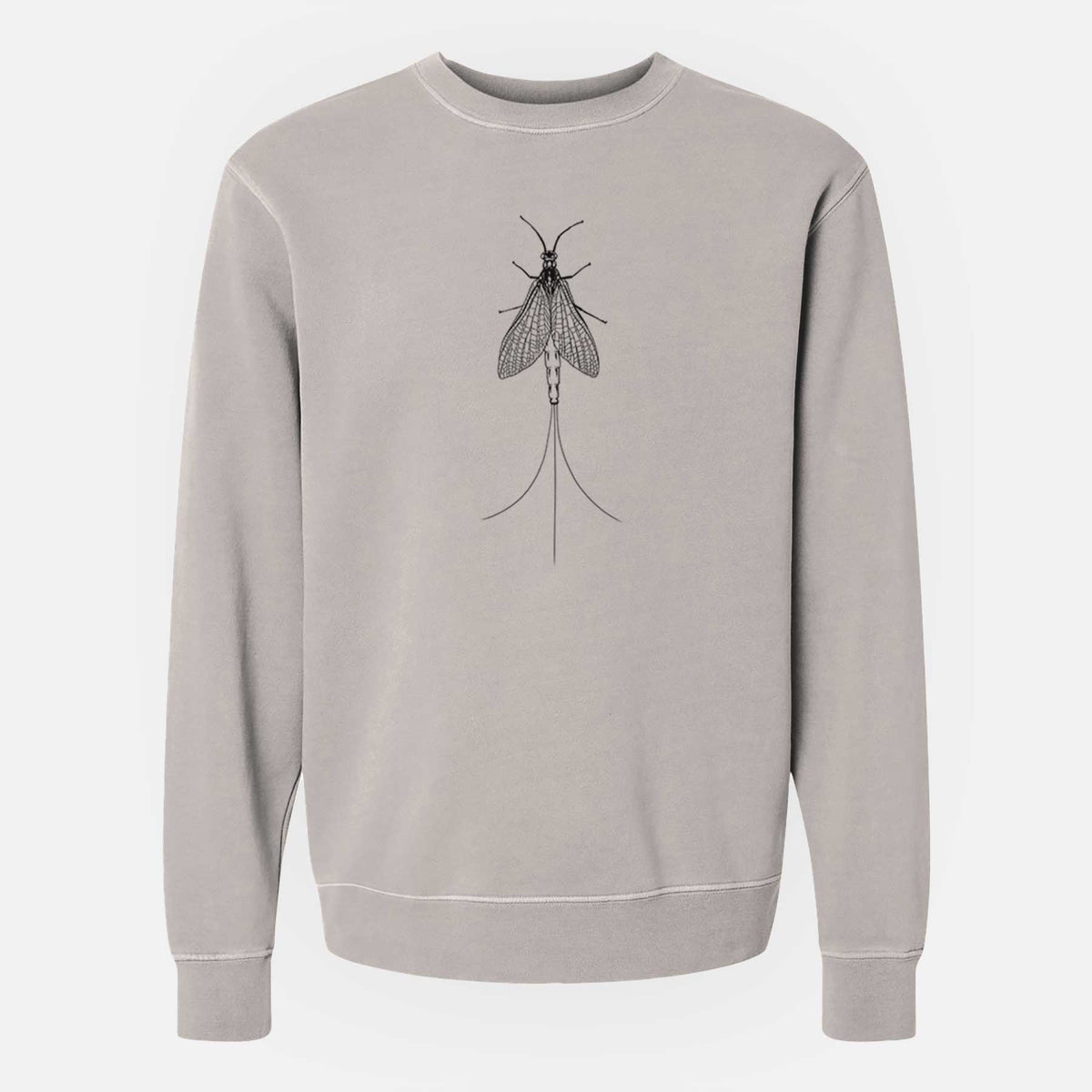 Ephemera Danica - Mayfly - Unisex Pigment Dyed Crew Sweatshirt