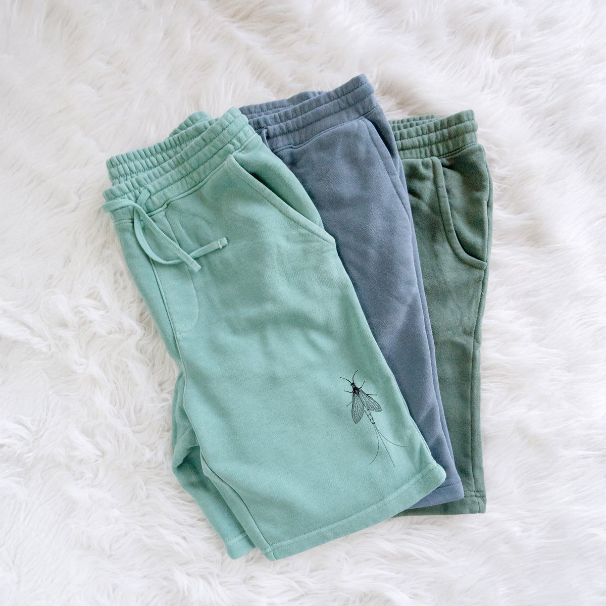Ephemera Danica - Mayfly - Unisex Pigment Dyed Shorts