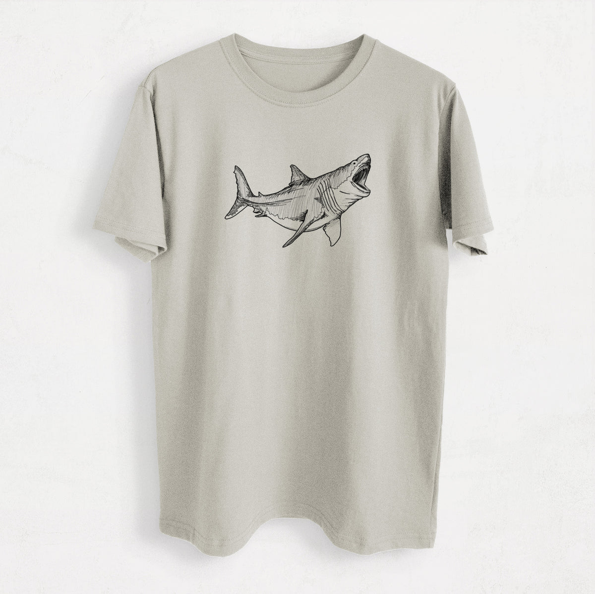 Megalodon - Otodus Megalodon - Heavyweight Men&#39;s 100% Organic Cotton Tee