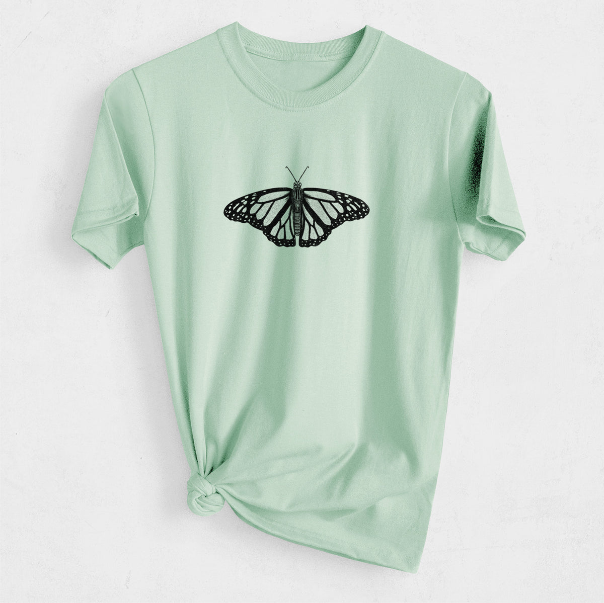 Danaus plexippus - Monarch Butterfly - Heavyweight Men&#39;s 100% Organic Cotton Tee