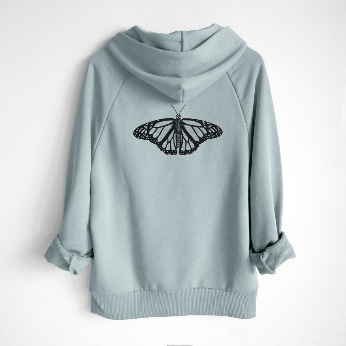 Danaus plexippus - Monarch Butterfly - UltraLuxe Heavyweight French Terry Hoodie