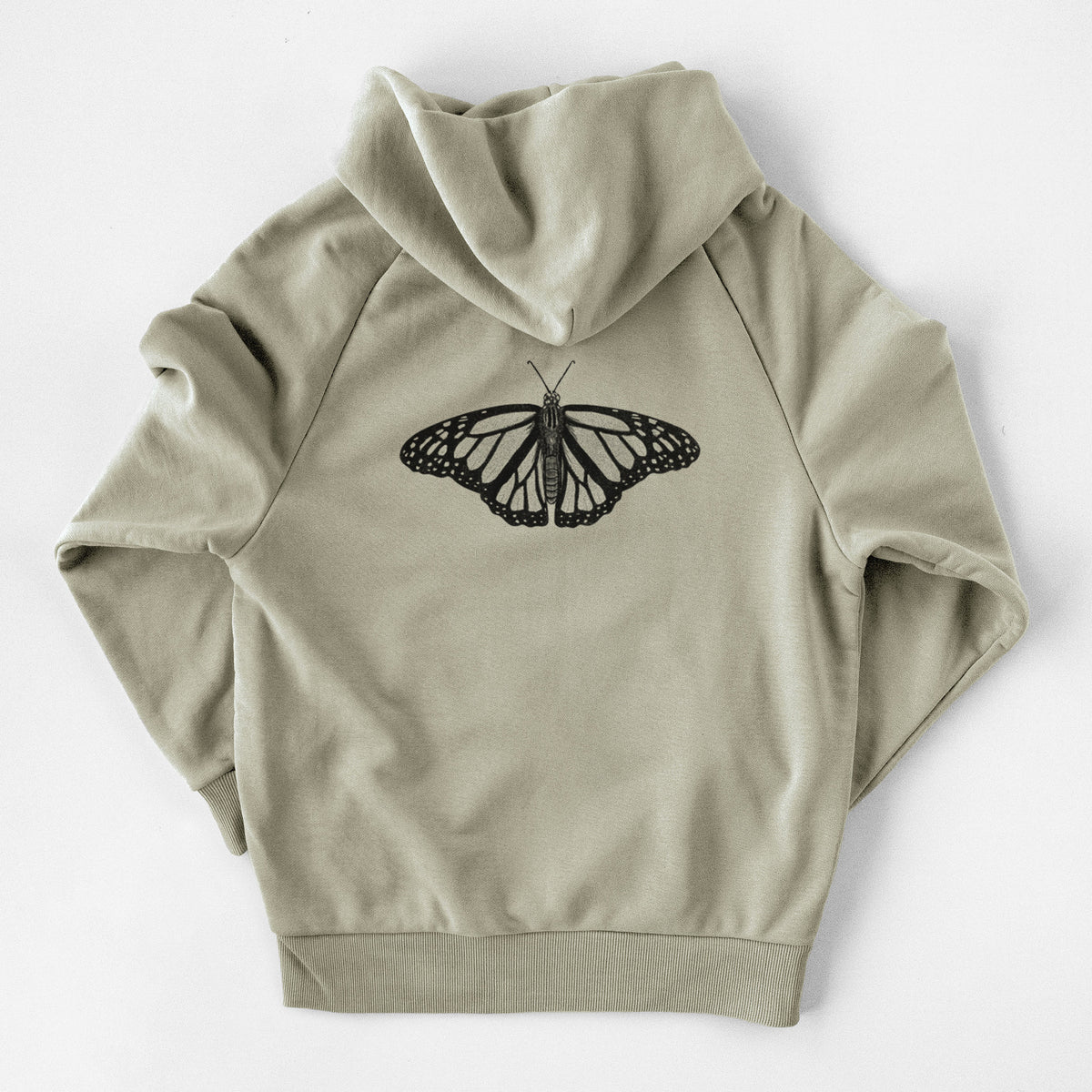 Danaus plexippus - Monarch Butterfly - UltraLuxe Heavyweight French Terry Hoodie