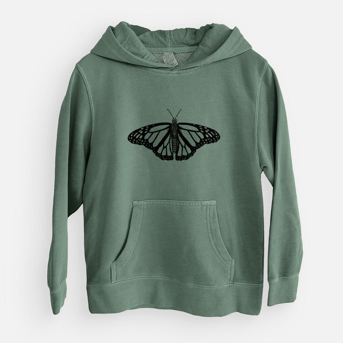 Danaus plexippus - Monarch Butterfly - Youth Pigment Dyed Hoodie