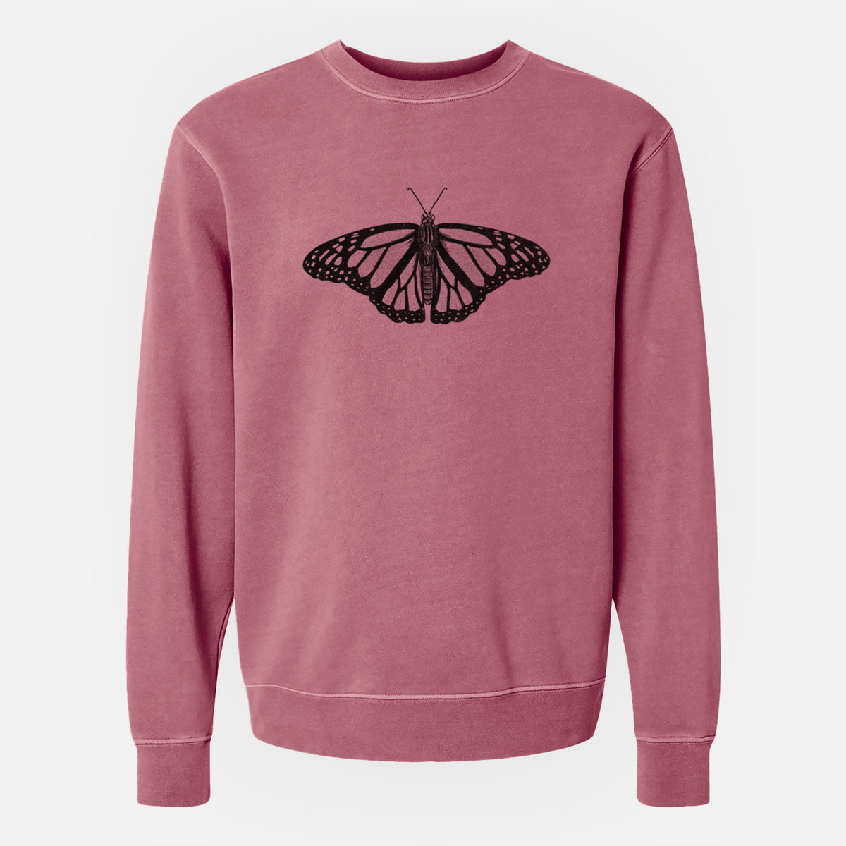 Danaus plexippus - Monarch Butterfly - Unisex Pigment Dyed Crew Sweatshirt