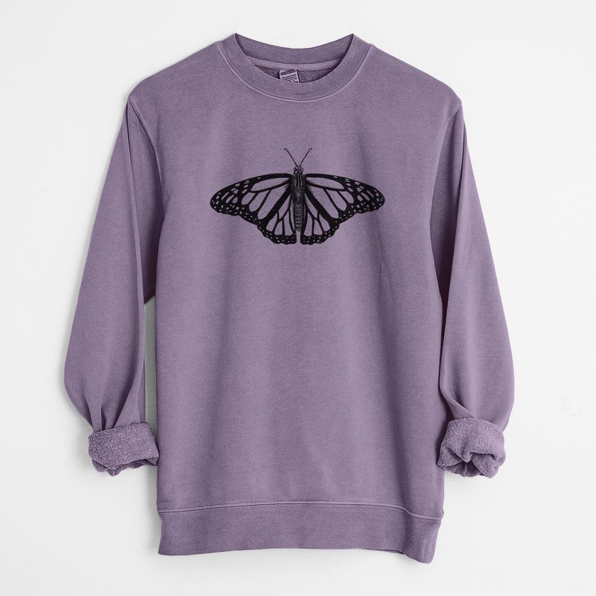 Danaus plexippus - Monarch Butterfly - Unisex Pigment Dyed Crew Sweatshirt