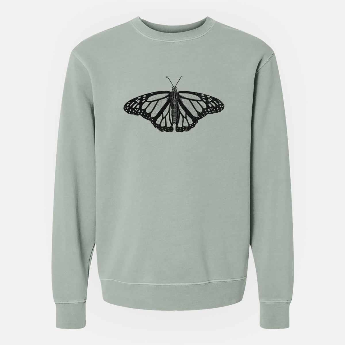 Danaus plexippus - Monarch Butterfly - Unisex Pigment Dyed Crew Sweatshirt