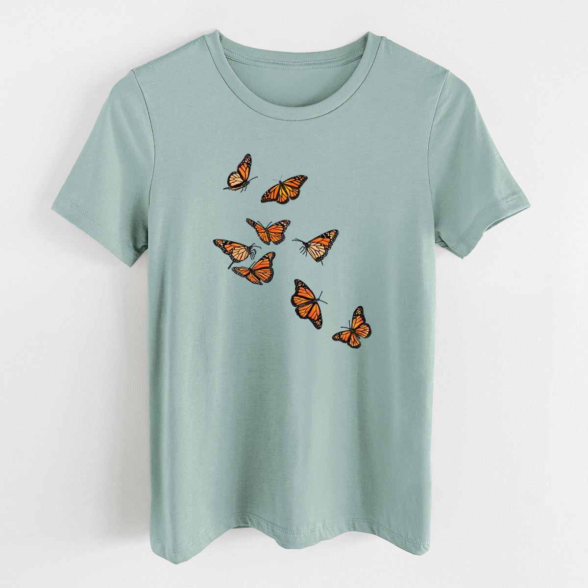 Monarch Migration - Women's Lightweight Relaxed Fit 100% Cotton Crewneck