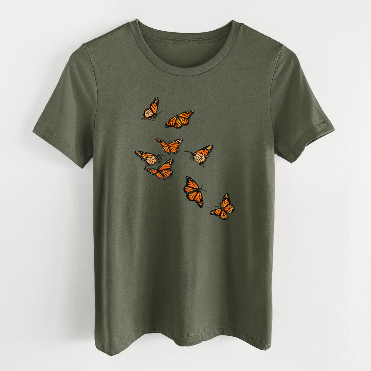 Monarch Migration - Women's Lightweight Relaxed Fit 100% Cotton Crewneck