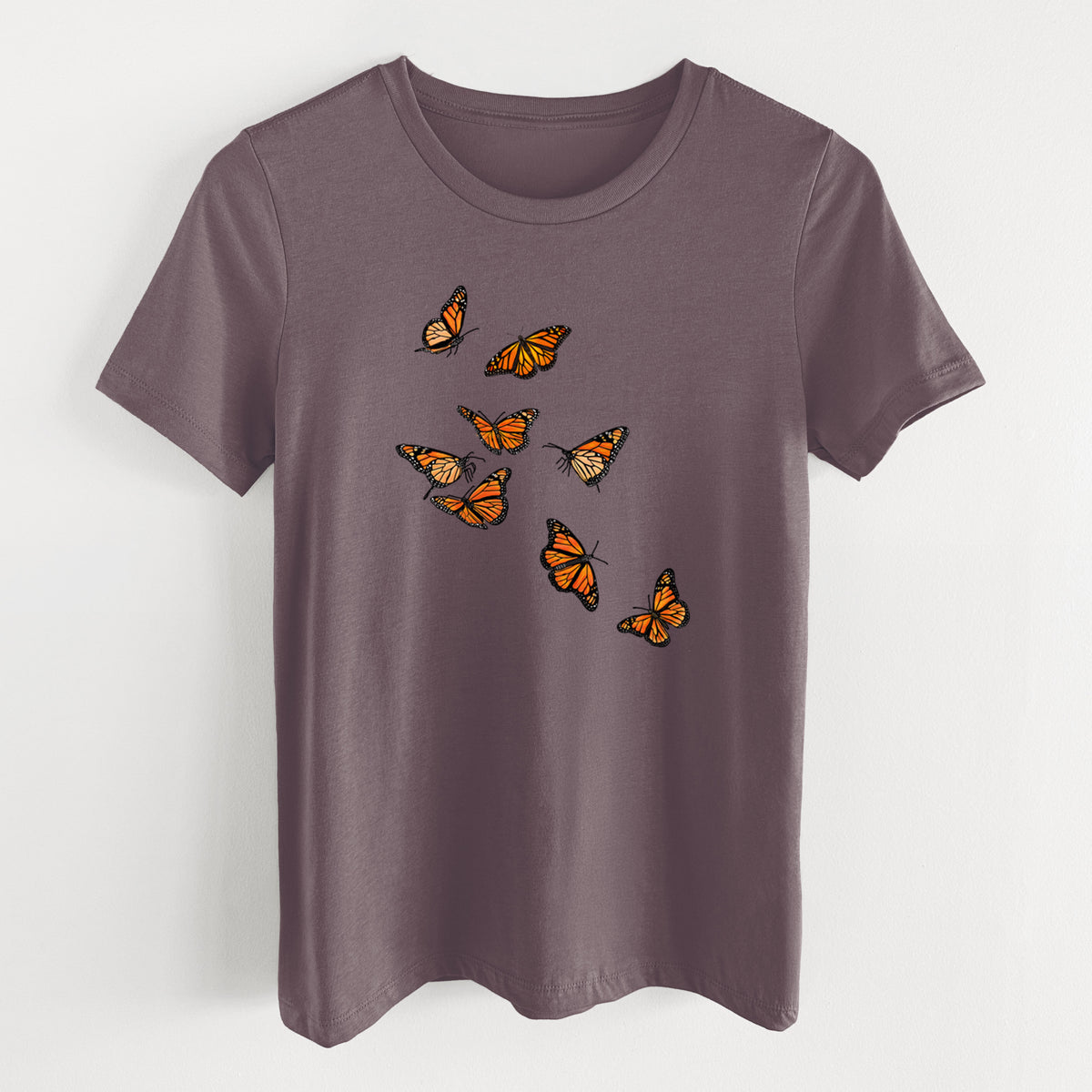 Monarch Migration - Women's Lightweight Relaxed Fit 100% Cotton Crewneck