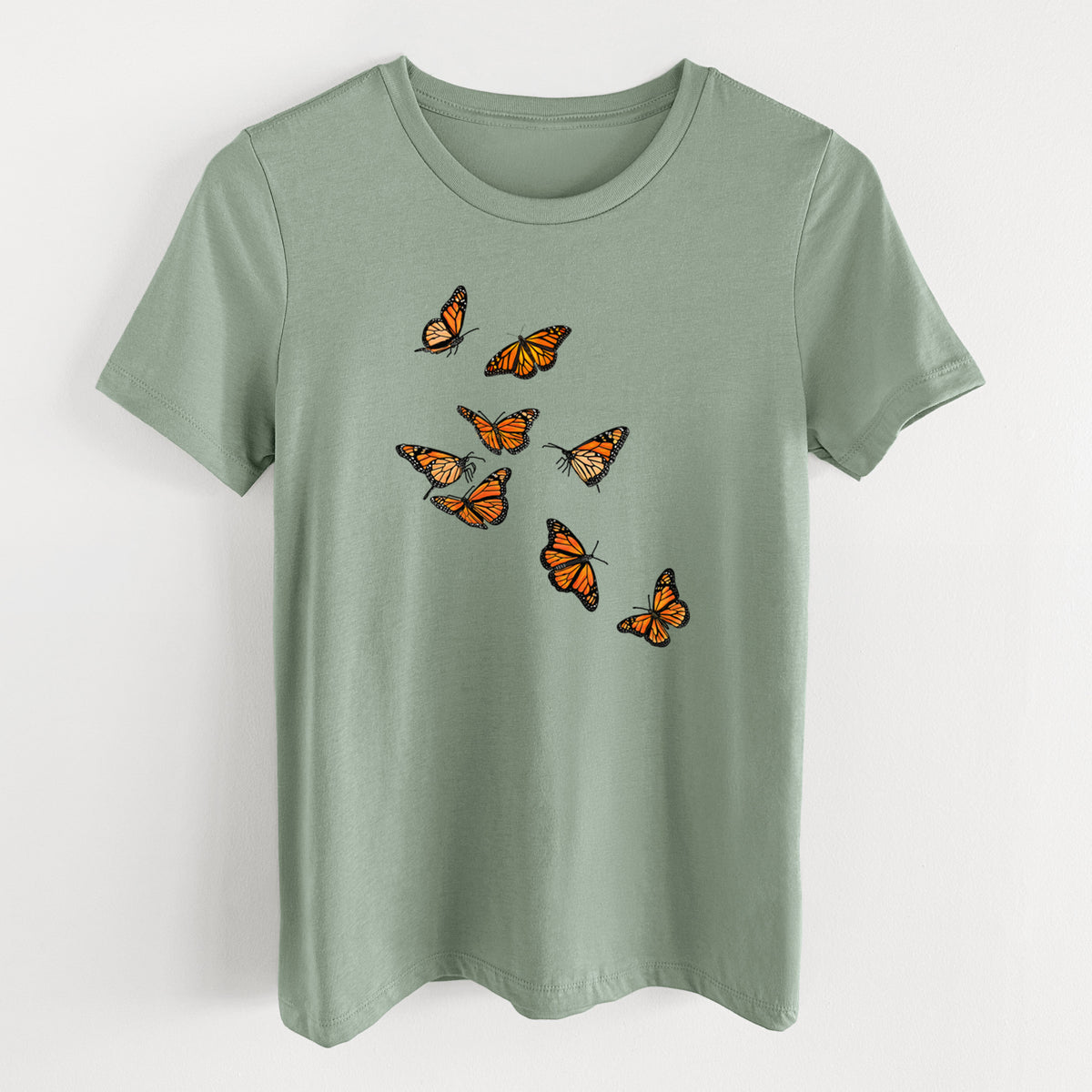 Monarch Migration - Women's Lightweight Relaxed Fit 100% Cotton Crewneck