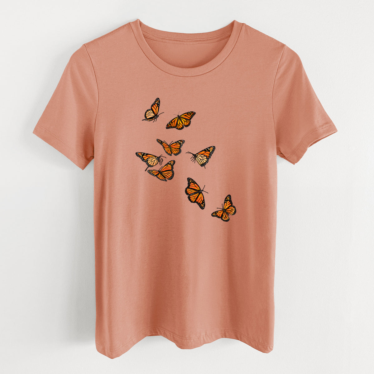 Monarch Migration - Women's Lightweight Relaxed Fit 100% Cotton Crewneck