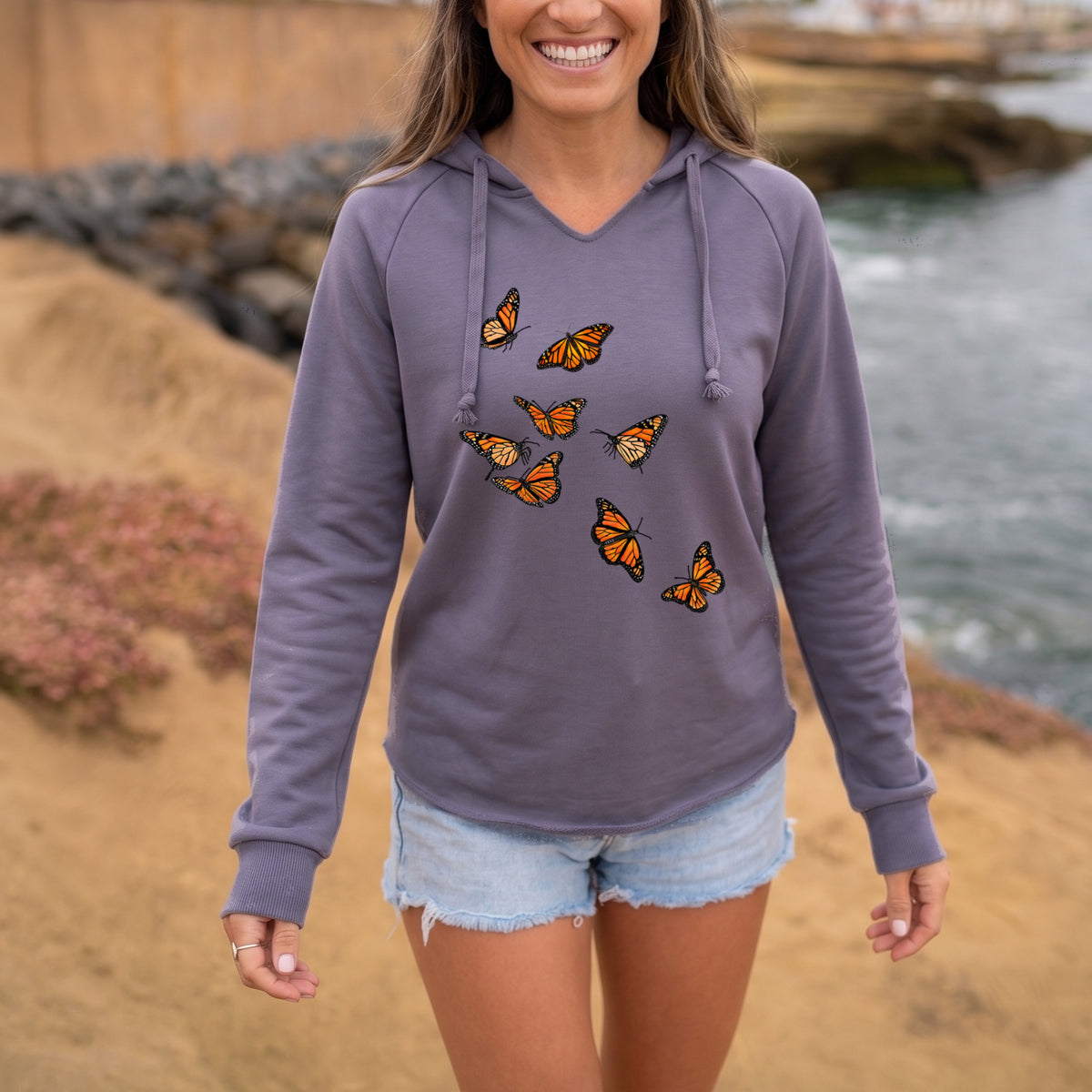 Monarch Migration - Cali Wave Hooded Sweatshirt