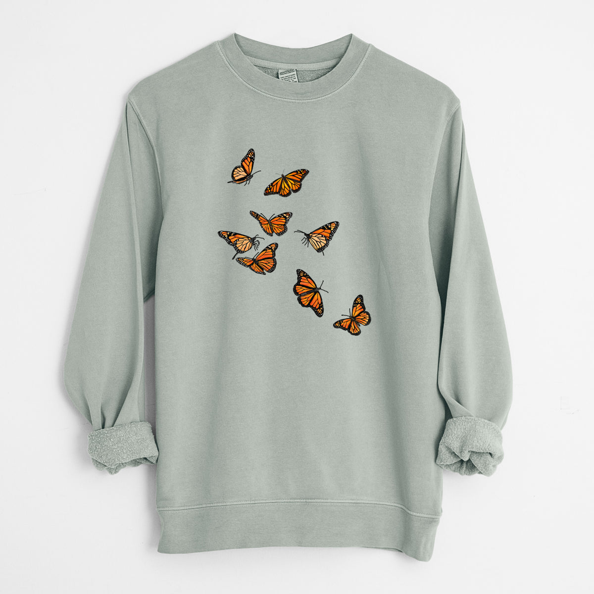 Monarch Migration - Unisex Pigment Dyed Crew Sweatshirt