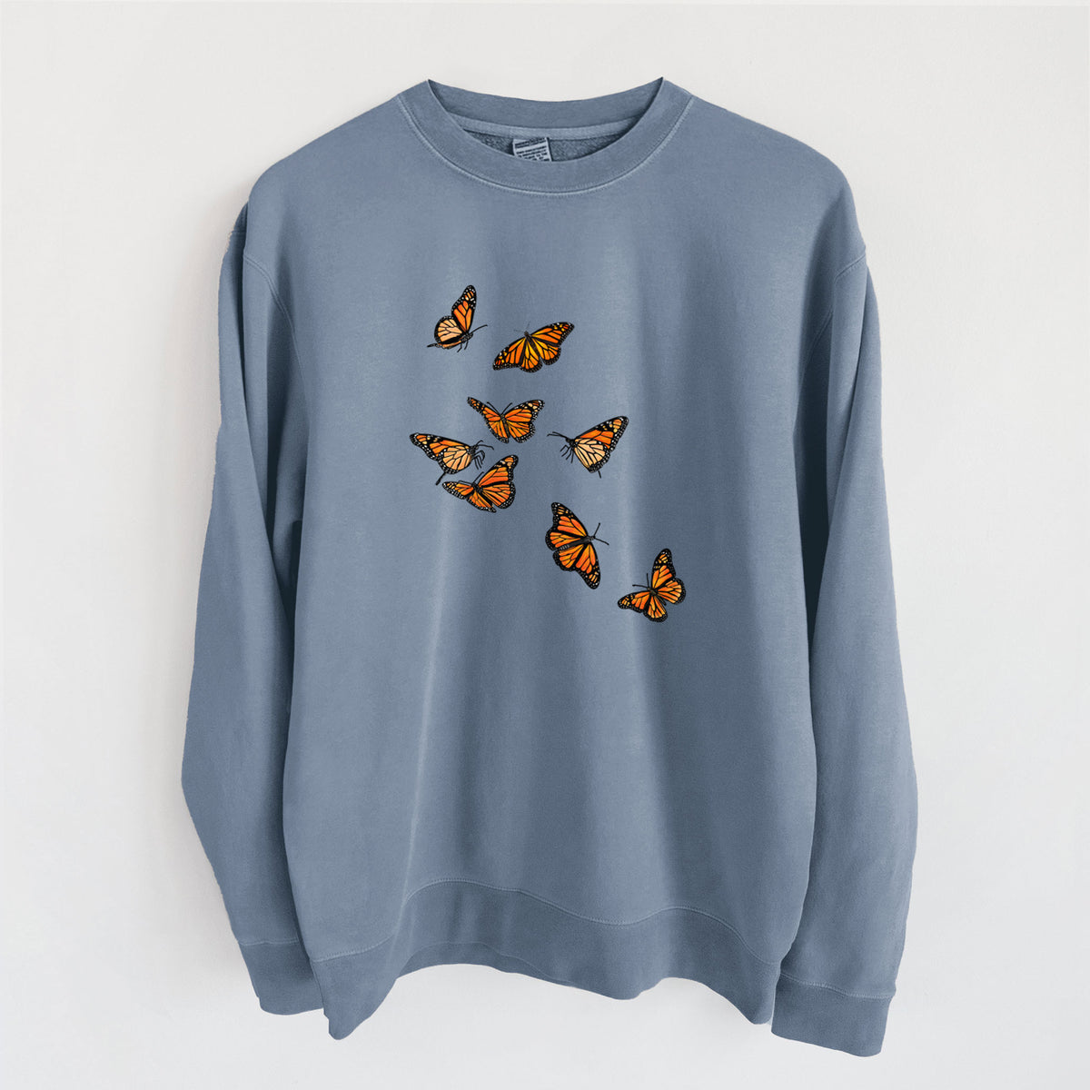 Monarch Migration - Unisex Pigment Dyed Crew Sweatshirt