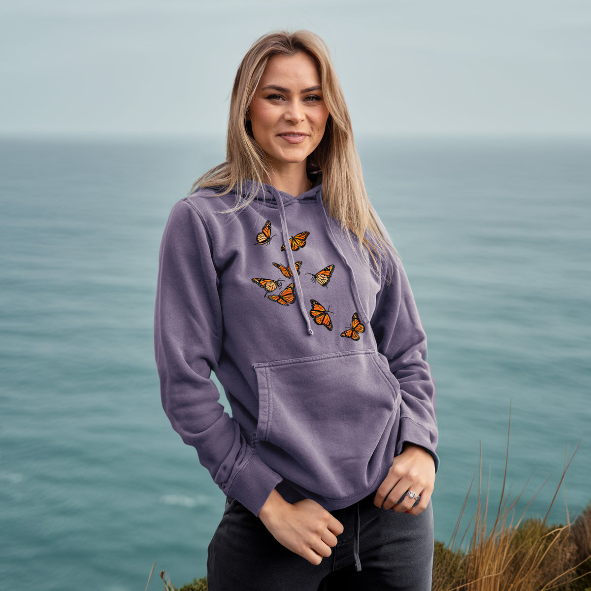 Monarch Migration - Unisex Pigment Dyed Hoodie