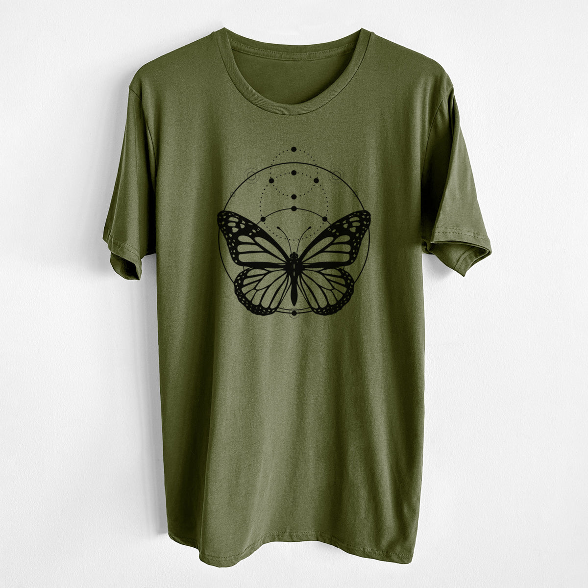 CLOSEOUT - Monarch Symmetry - Unisex Crewneck - Made in USA - 100% Organic Cotton