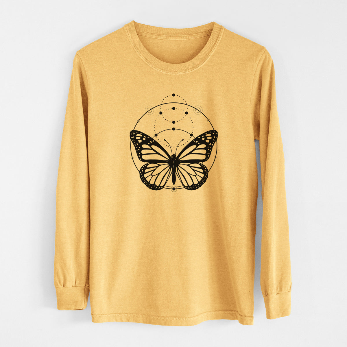 Monarch Symmetry - Men&#39;s Heavyweight 100% Cotton Long Sleeve