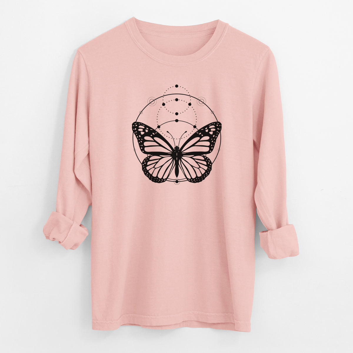 Monarch Symmetry - Men&#39;s Heavyweight 100% Cotton Long Sleeve