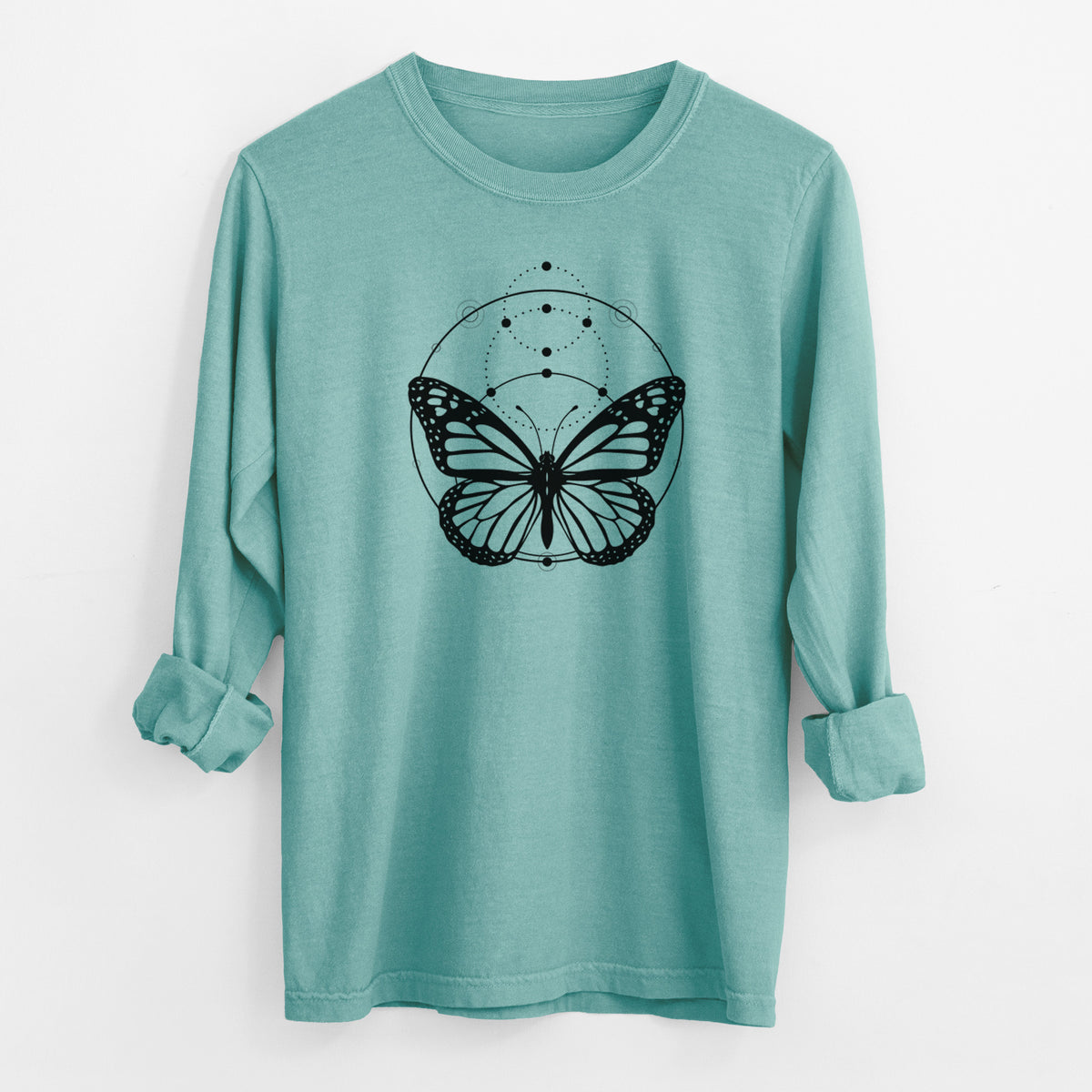 Monarch Symmetry - Men&#39;s Heavyweight 100% Cotton Long Sleeve