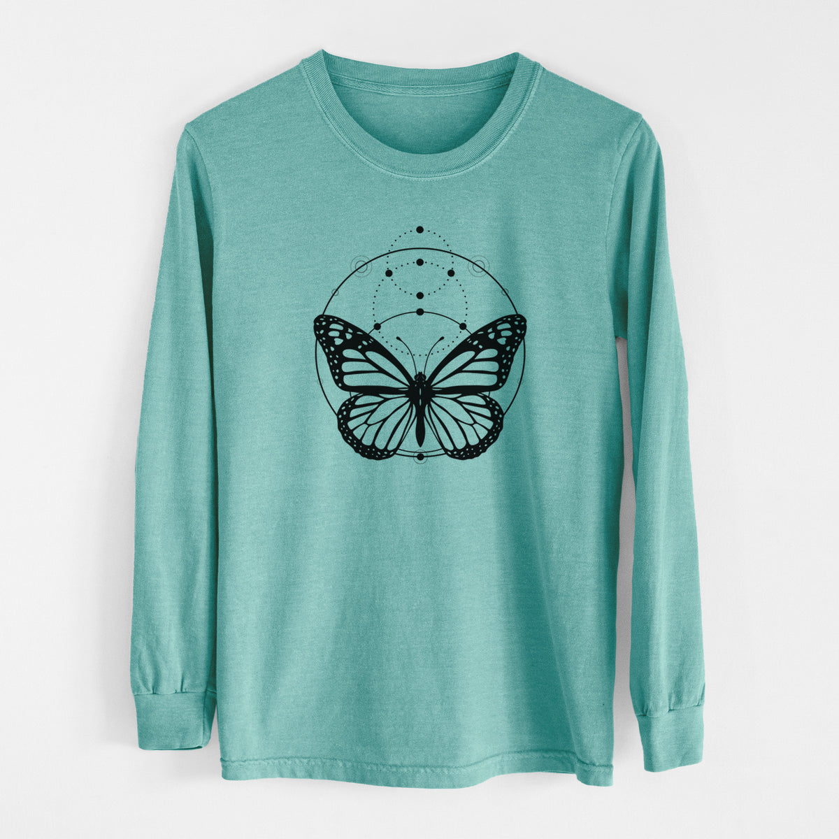 Monarch Symmetry - Men&#39;s Heavyweight 100% Cotton Long Sleeve