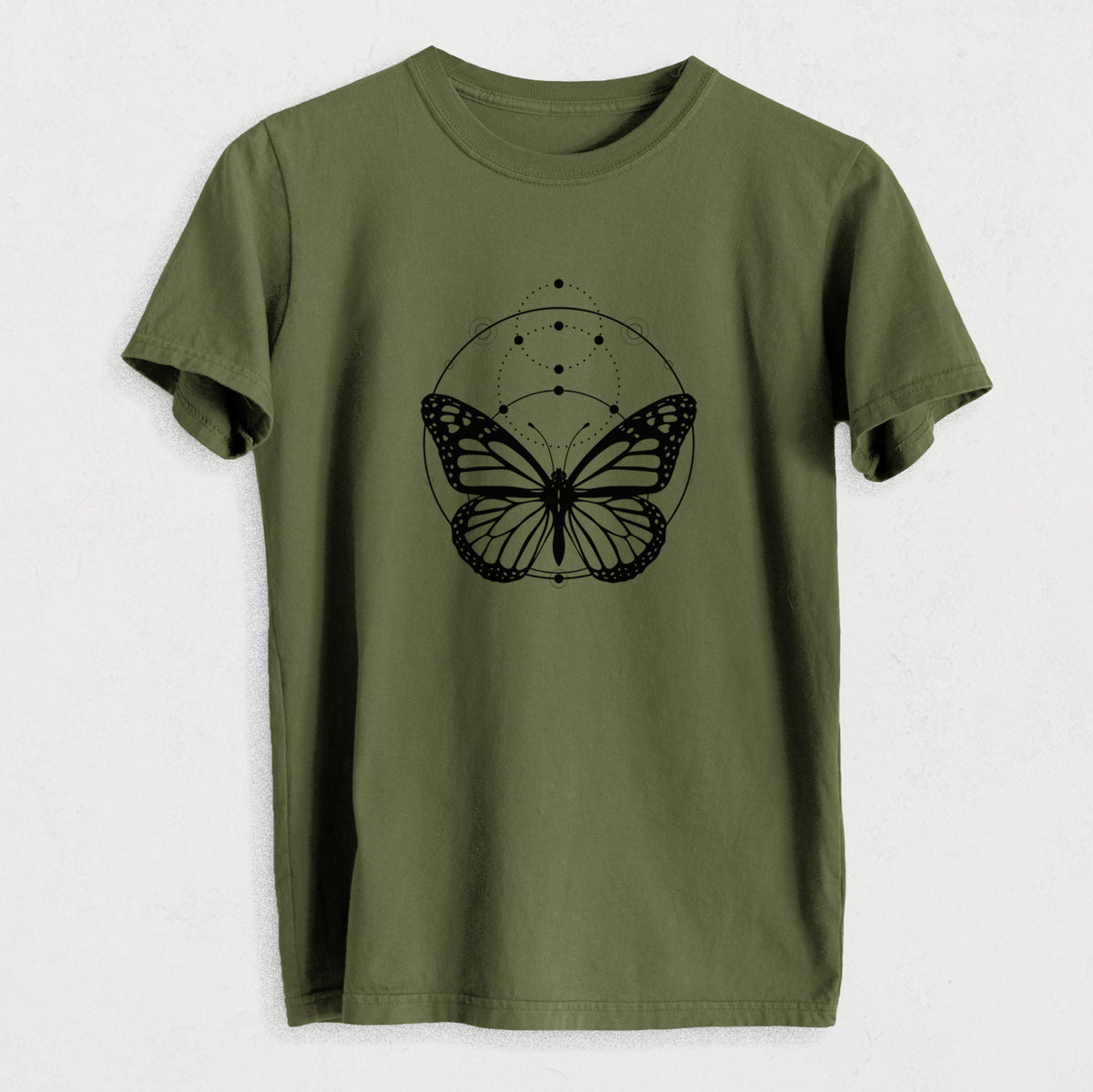 Monarch Symmetry - Heavyweight Men&#39;s 100% Organic Cotton Tee