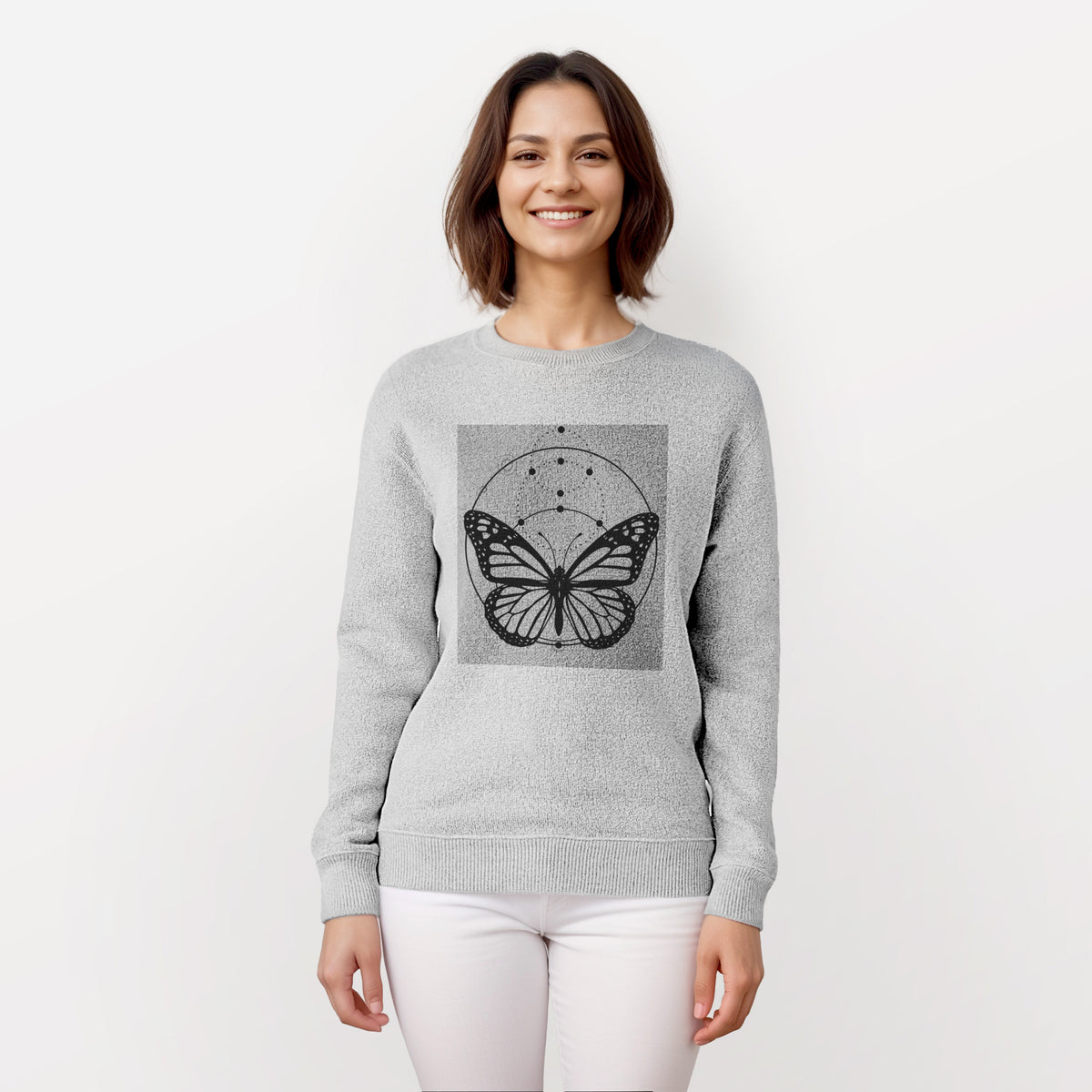 Monarch Symmetry - Knit Sweatshirt