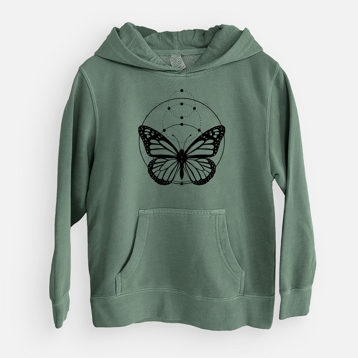 Monarch Symmetry - Youth Pigment Dyed Hoodie
