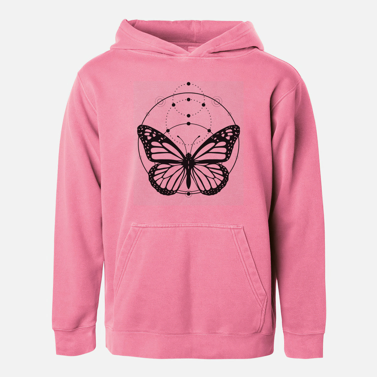 Monarch Symmetry - Youth Pigment Dyed Hoodie