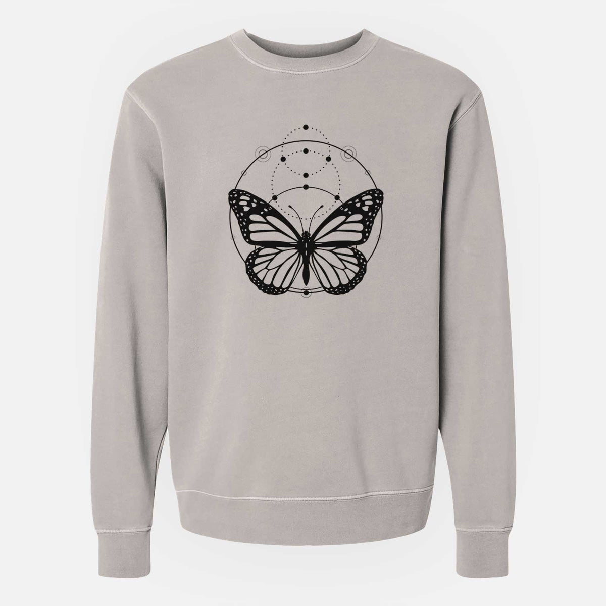 Monarch Symmetry - Unisex Pigment Dyed Crew Sweatshirt