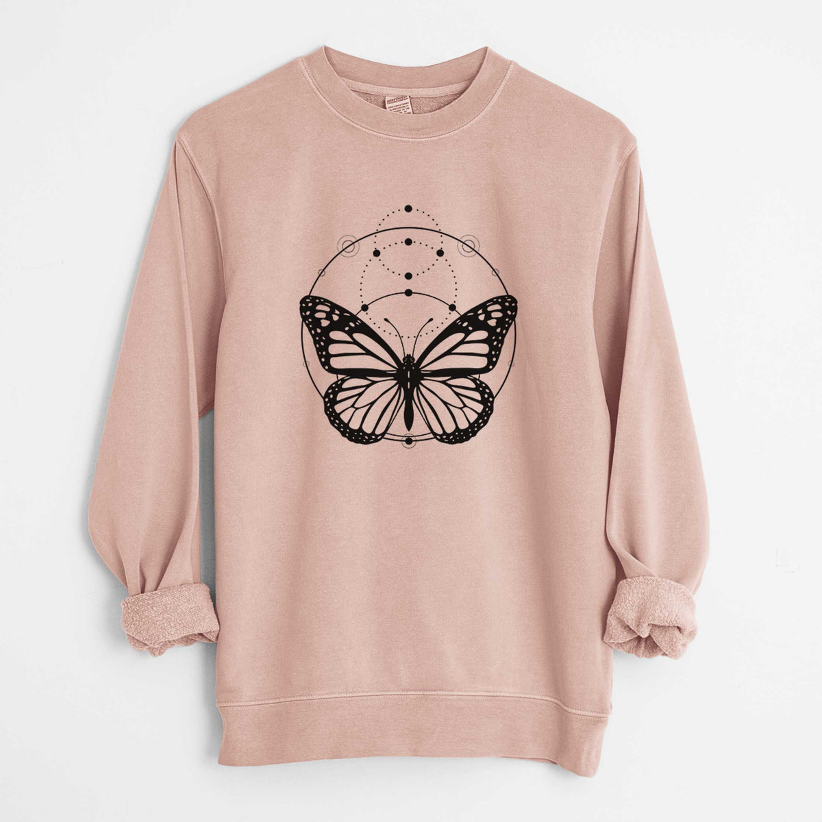 Monarch Symmetry - Unisex Pigment Dyed Crew Sweatshirt