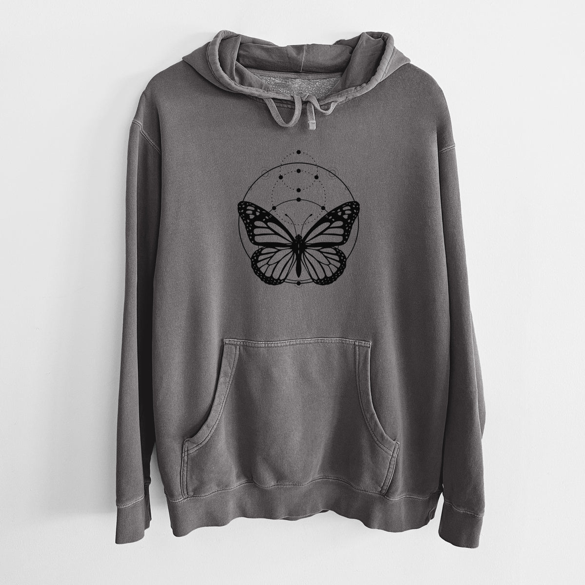 Monarch Symmetry - Unisex Pigment Dyed Hoodie