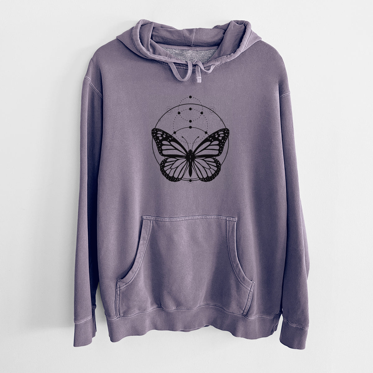 Monarch Symmetry - Unisex Pigment Dyed Hoodie