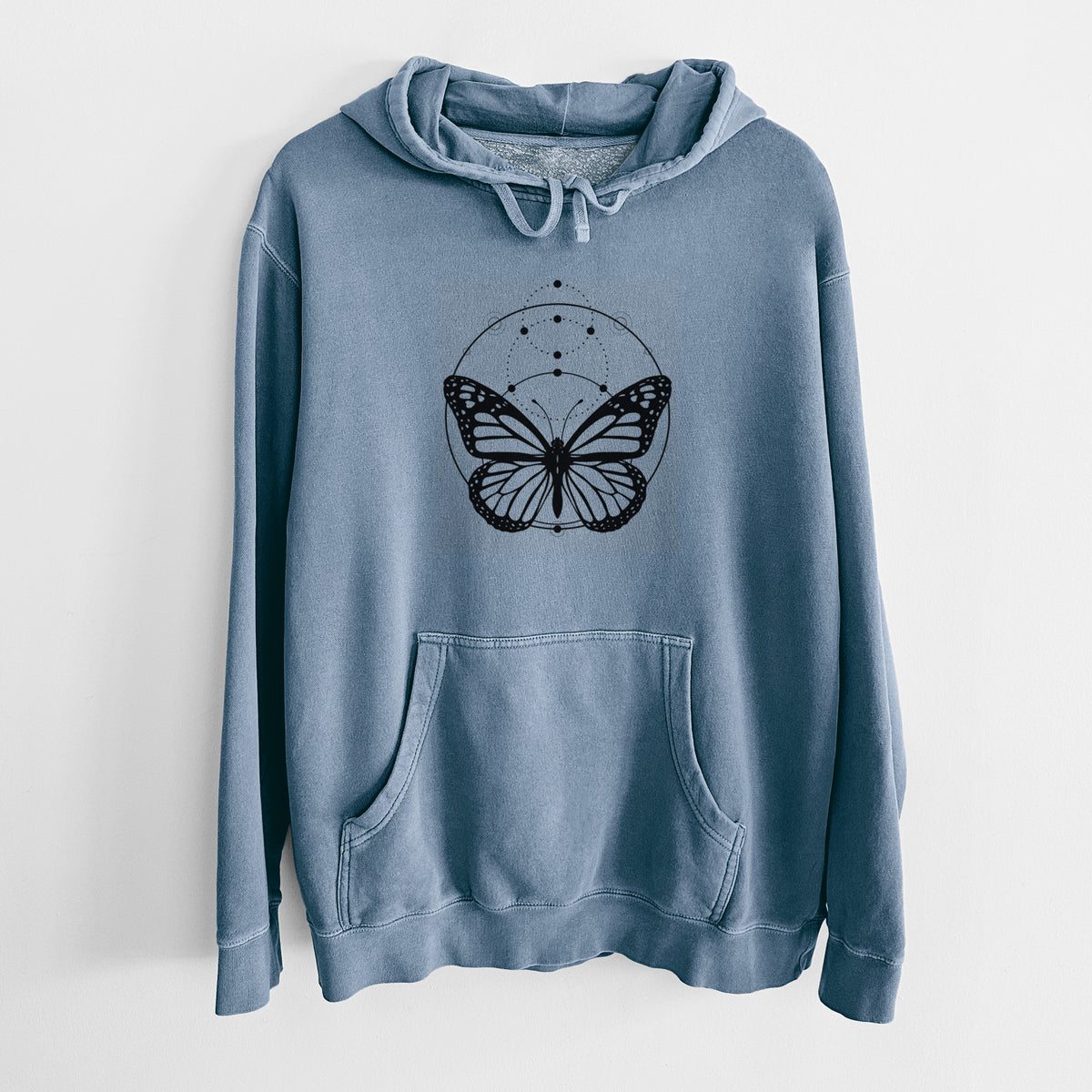 Monarch Symmetry - Unisex Pigment Dyed Hoodie