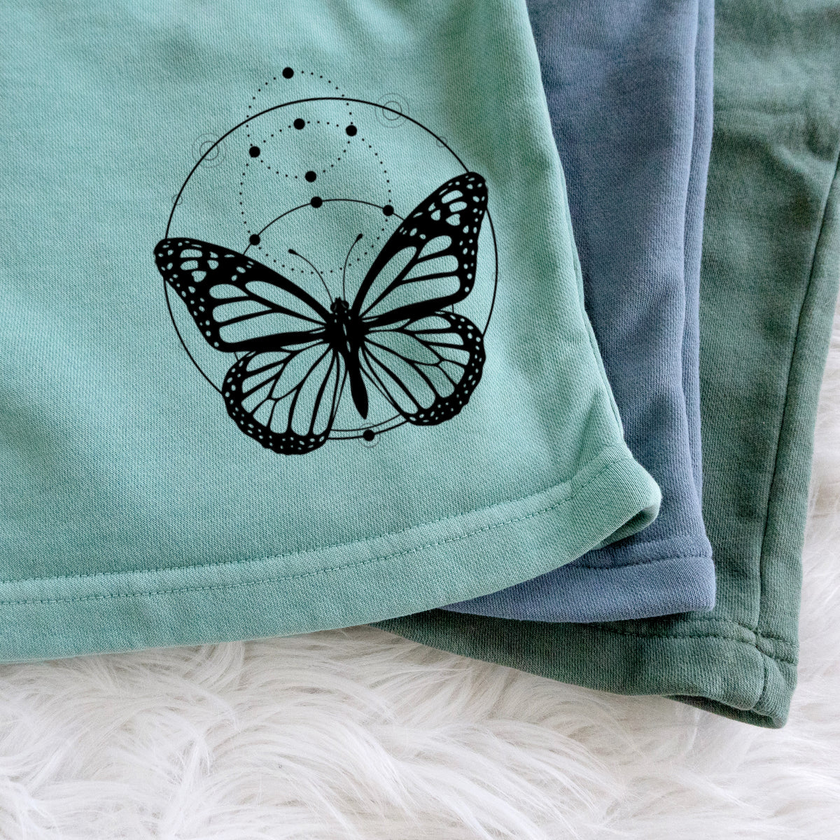 Monarch Symmetry - Unisex Pigment Dyed Shorts