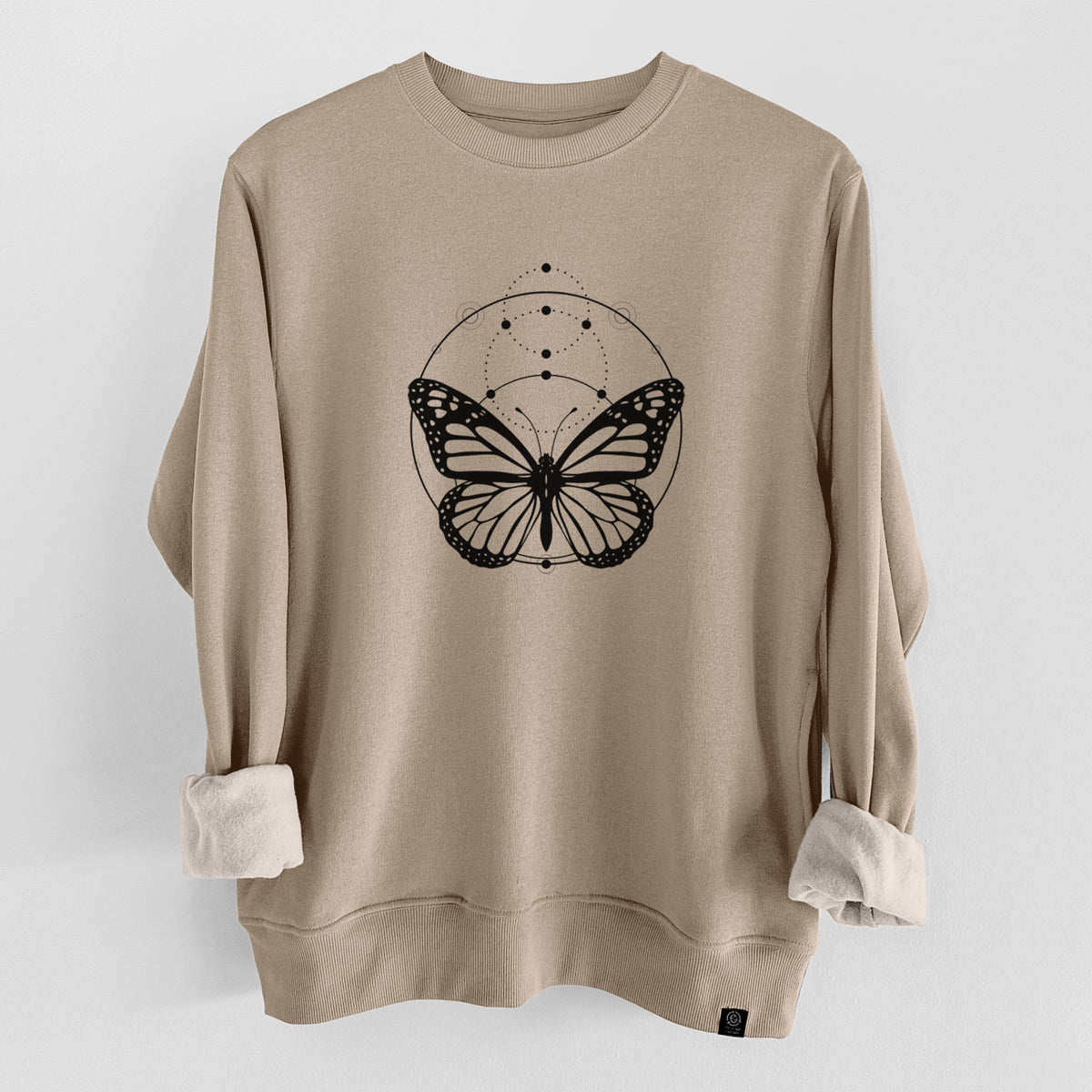 Monarch Symmetry  - Unisex Reclaimed Crewneck Sweatshirt