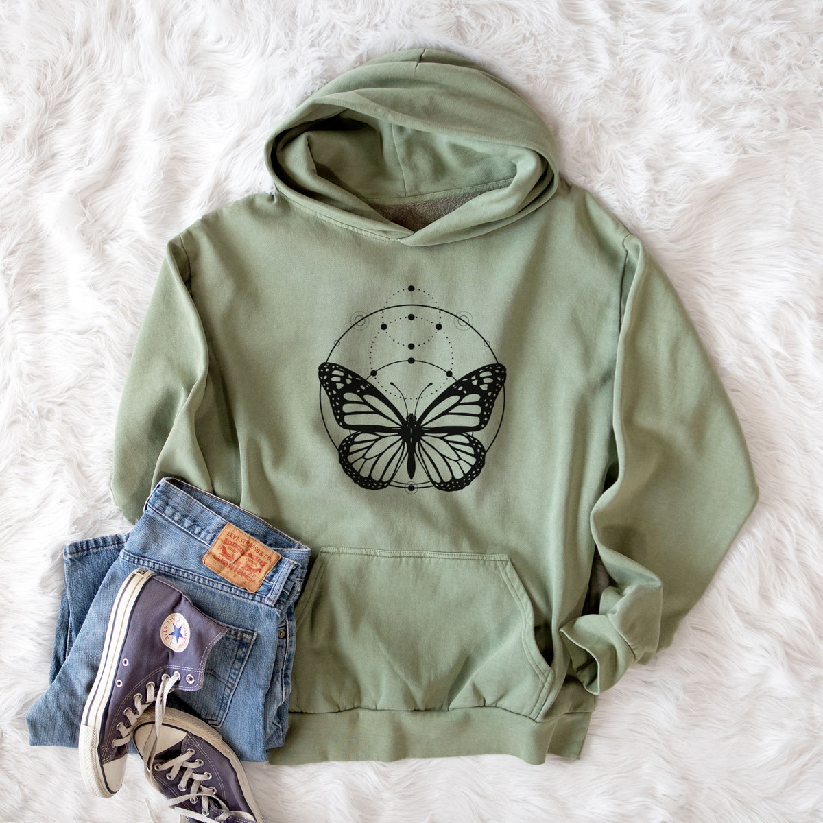 Monarch Symmetry  - Urban Heavyweight Hoodie