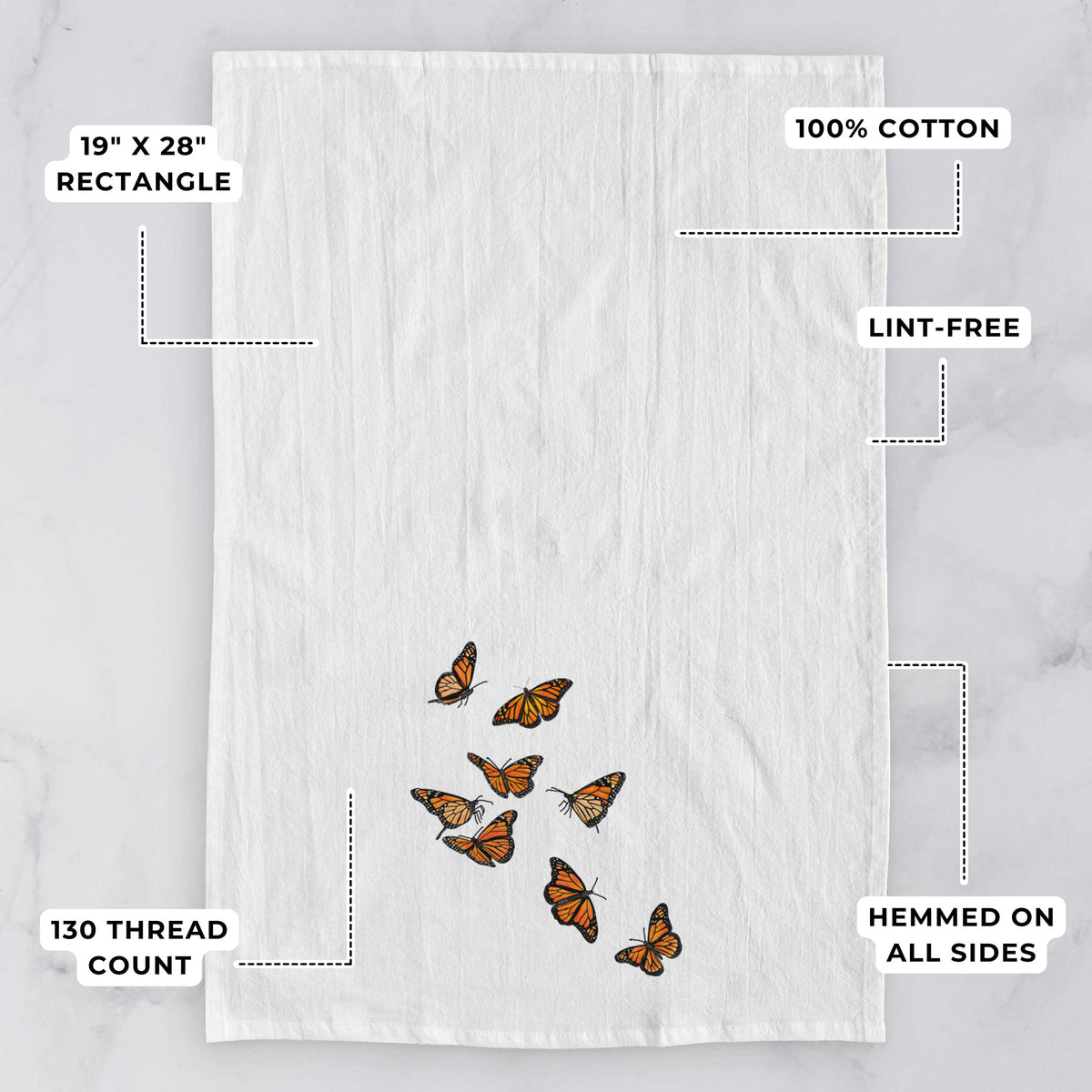 Monarch Migration - Tea Towel