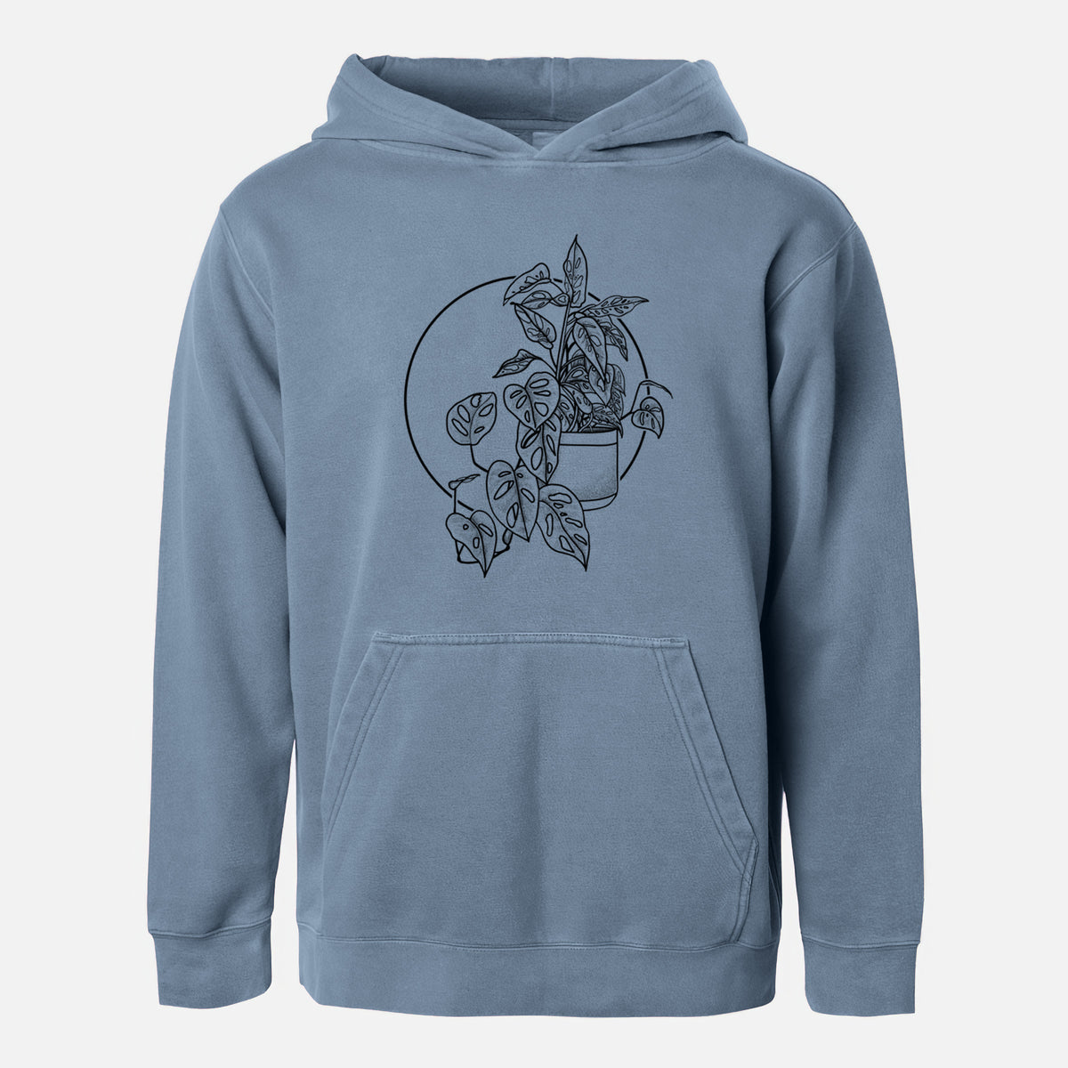Monstera Adansonii - Youth Pigment Dyed Hoodie