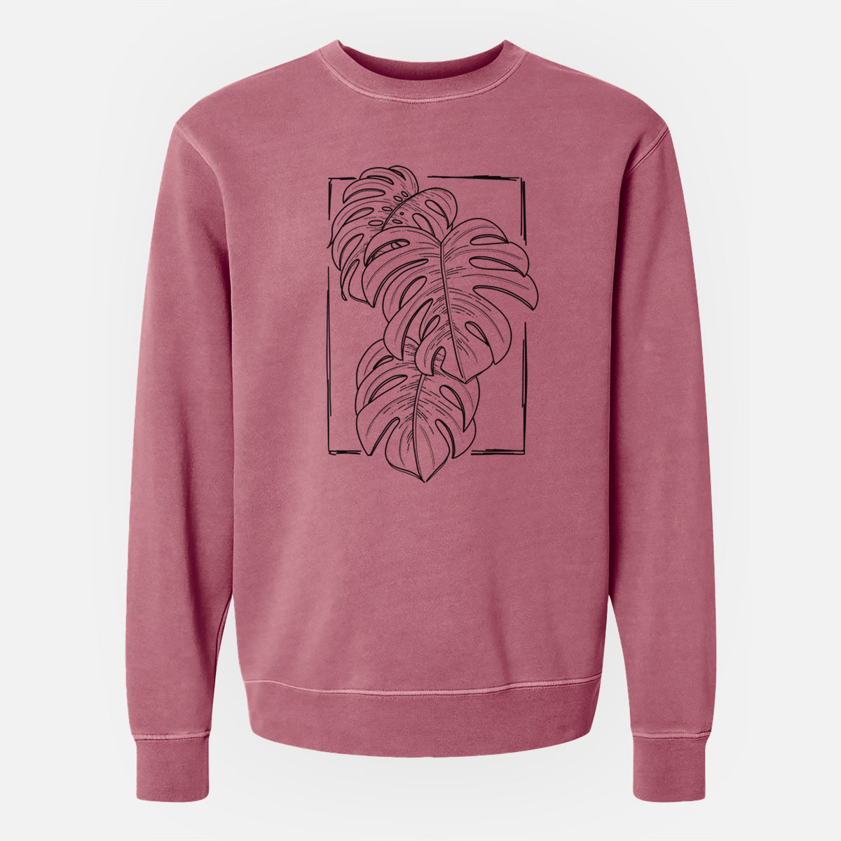 Monstera Deliciosa - Unisex Pigment Dyed Crew Sweatshirt