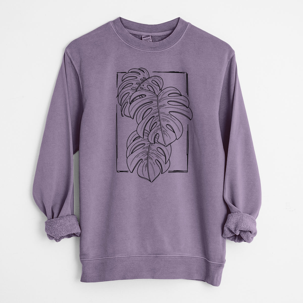 Monstera Deliciosa - Unisex Pigment Dyed Crew Sweatshirt