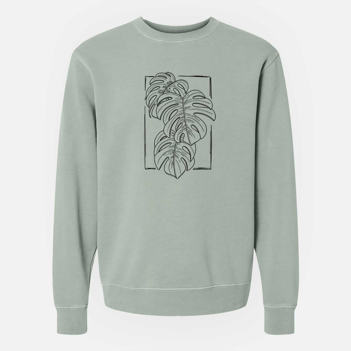 Monstera Deliciosa - Unisex Pigment Dyed Crew Sweatshirt