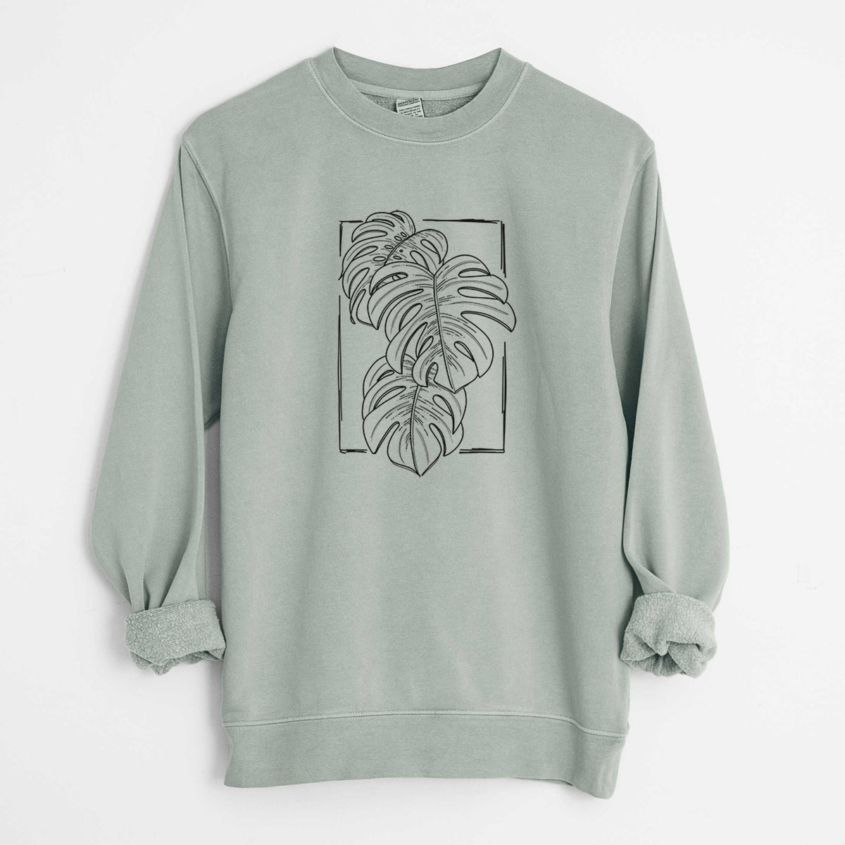 Monstera Deliciosa - Unisex Pigment Dyed Crew Sweatshirt