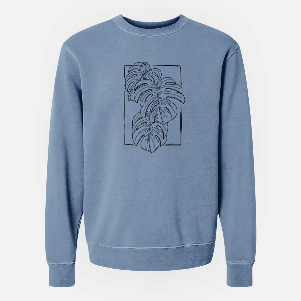 Monstera Deliciosa - Unisex Pigment Dyed Crew Sweatshirt