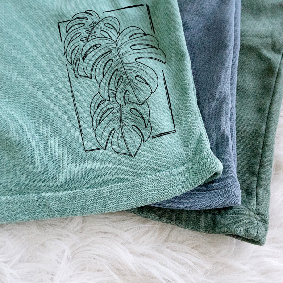 Monstera Deliciosa - Unisex Pigment Dyed Shorts