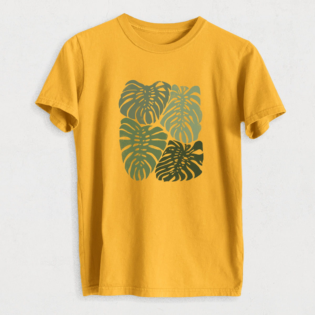 Monstera Vibes - Heavyweight Men&#39;s 100% Organic Cotton Tee