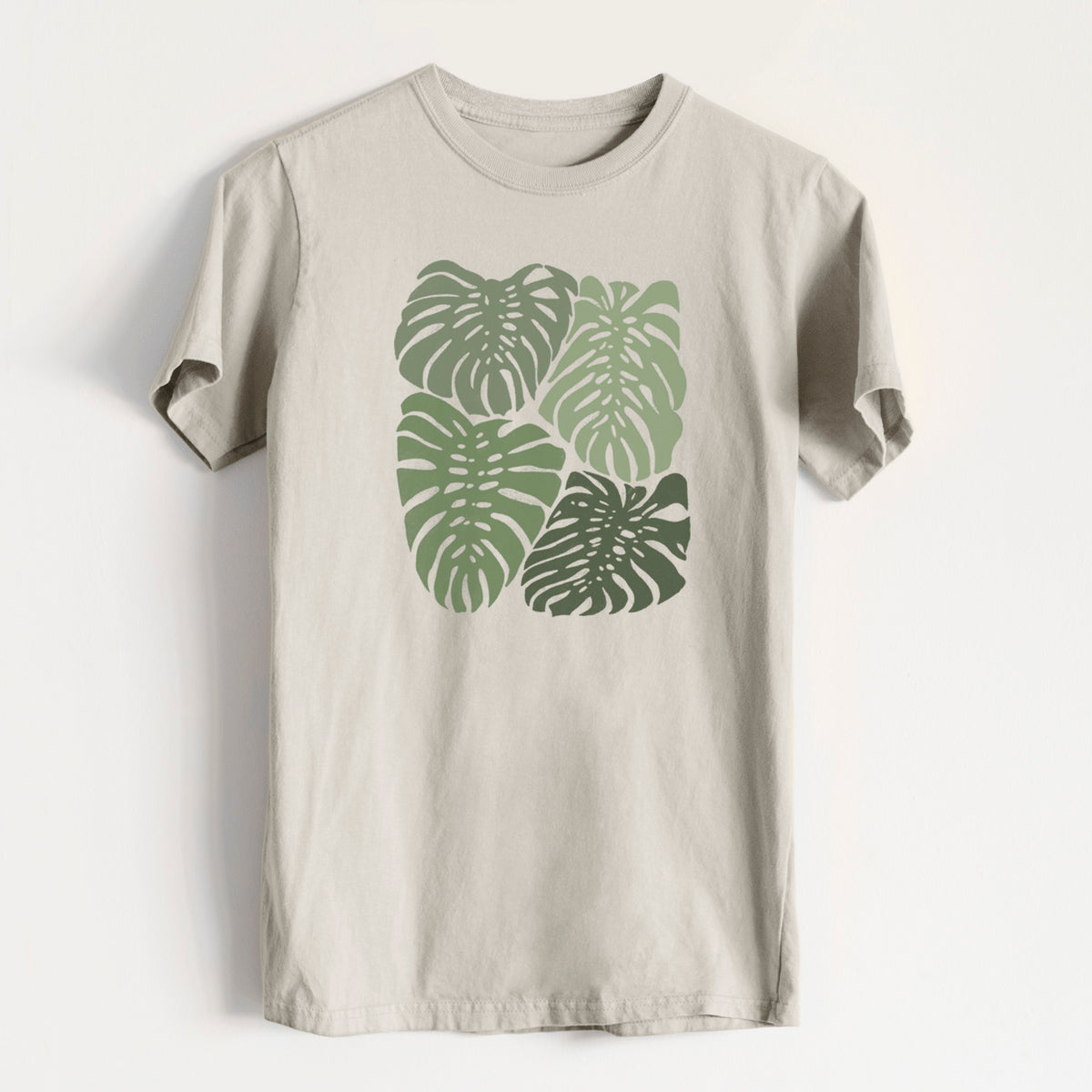 Monstera Vibes - Heavyweight Men&#39;s 100% Organic Cotton Tee