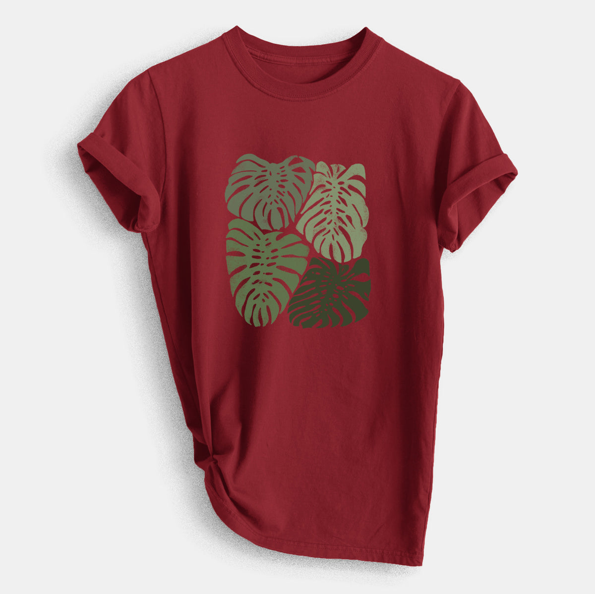 Monstera Vibes - Heavyweight Men&#39;s 100% Organic Cotton Tee