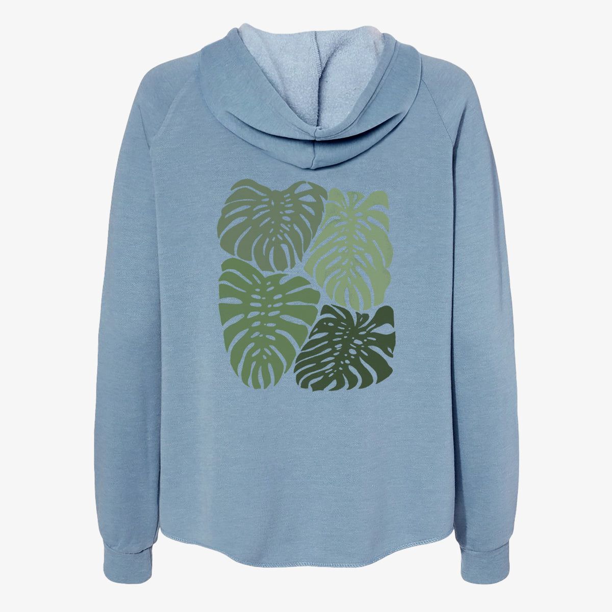 Monstera Vibes - Women&#39;s Cali Wave Zip-Up Sweatshirt