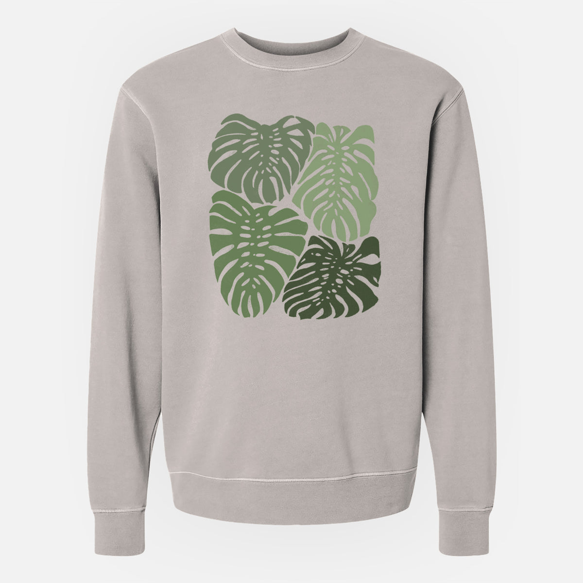 Monstera Vibes - Unisex Pigment Dyed Crew Sweatshirt