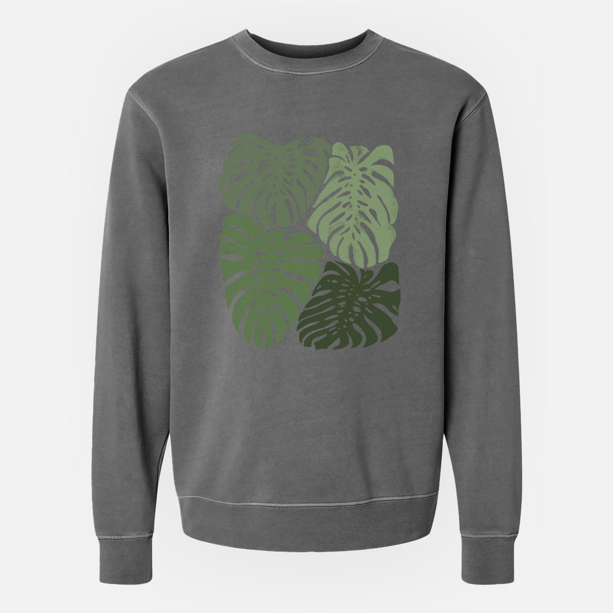 Monstera Vibes - Unisex Pigment Dyed Crew Sweatshirt